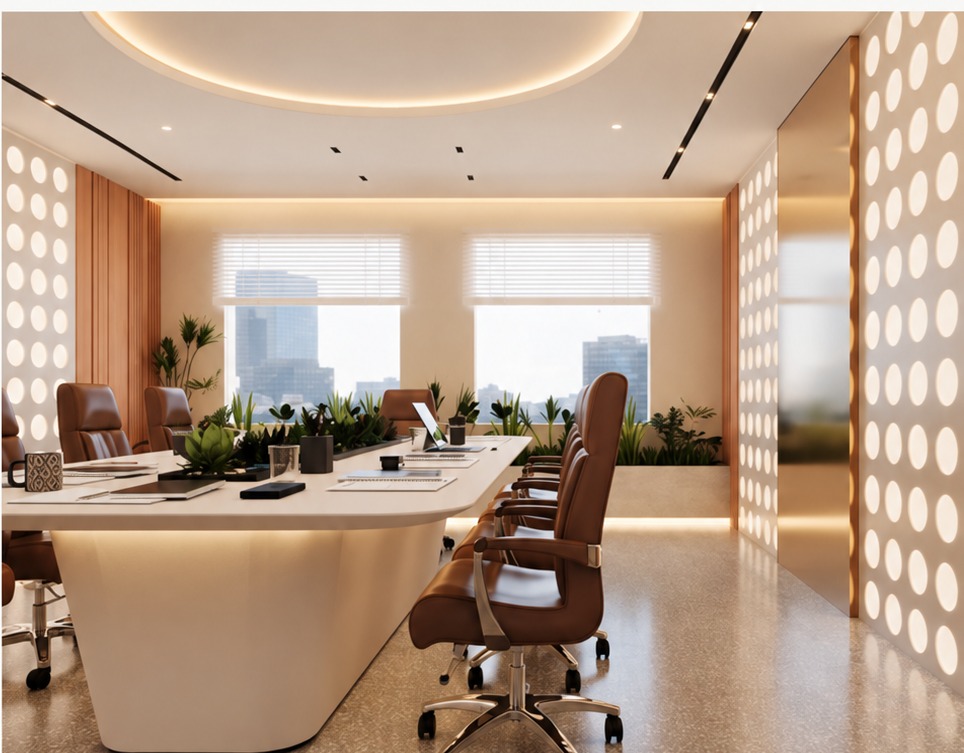 Professional training and meeting space architectural render
